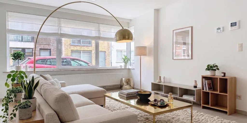 Séjour - Appartement Instapklar avec Terrasse à Oostende