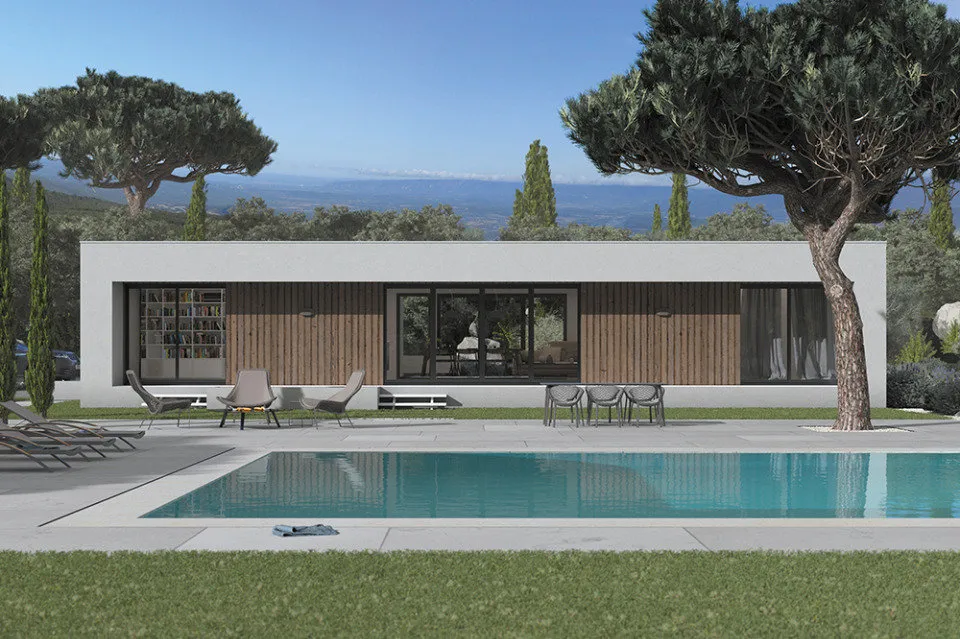 Contemporary Villa with Garden in Odars
