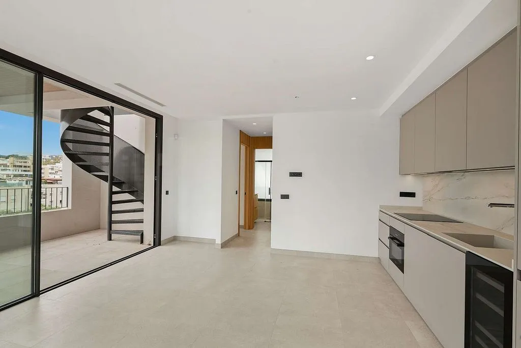 Köök - Penthouse with Rooftop Pool in Son Armadans