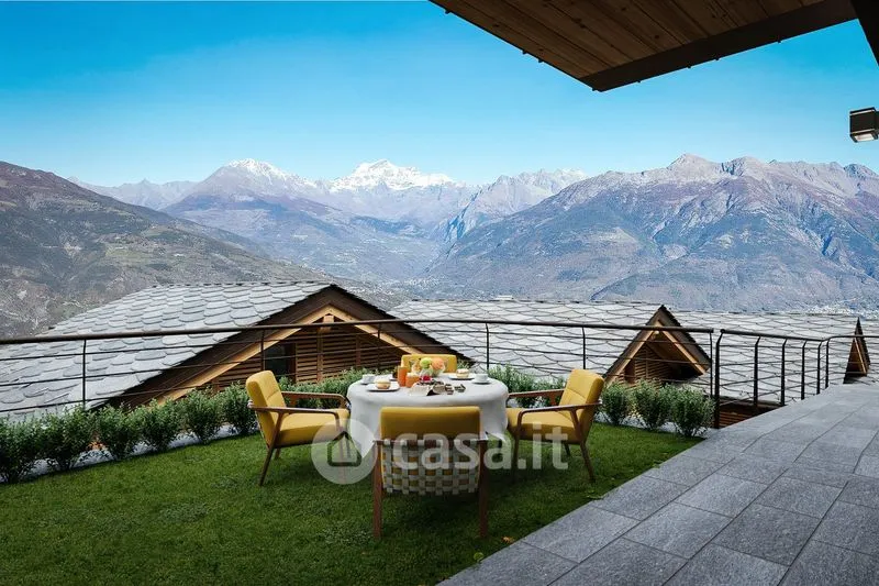 Terrass - Chalet with Mountain View in Gressan