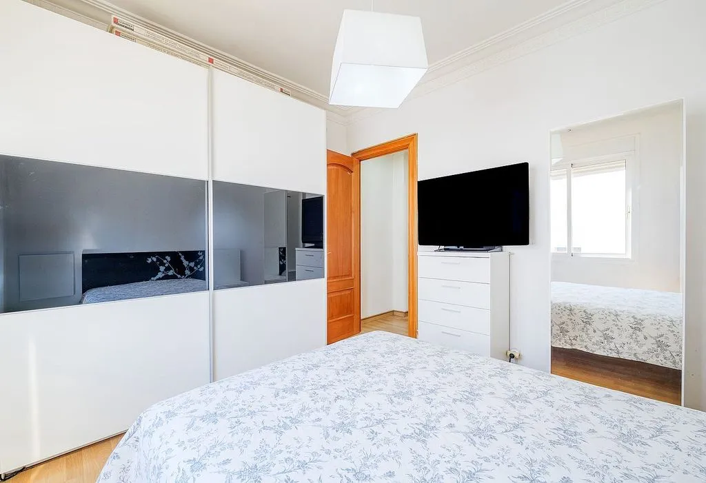 Chambres - 3-Bed Apartment with A/C in Zaragoza