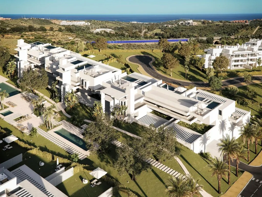 Vue aérienne - Luxury Apartment with Pool in Casares