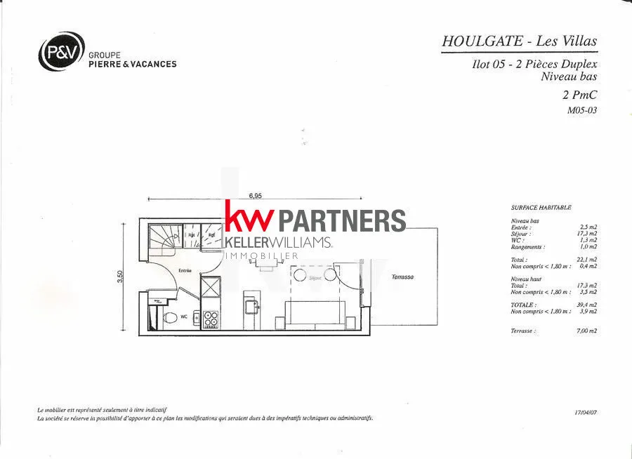 Plan - Appartement Duplex avec Terrasse à Houlgate