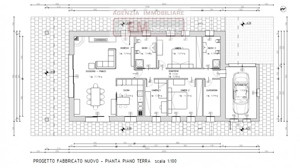Plaan - Contemporary Villa with River View in Silea
