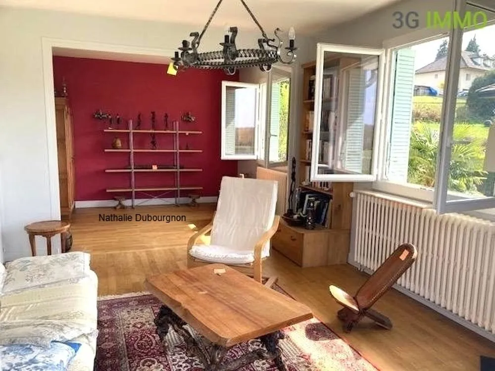 Living Room - Family House with Balcony in Saint-Amour