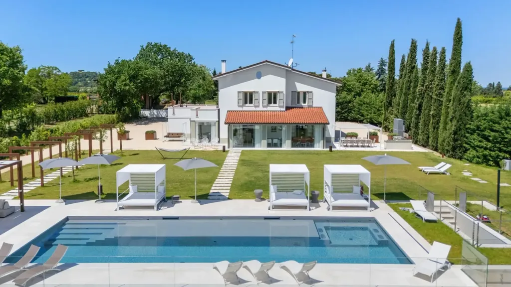 Vue aérienne - Contemporary Villa with Pool in Imola
