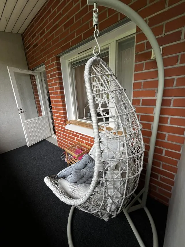 Balcon - Furnished Flat with Balcony in Oulu