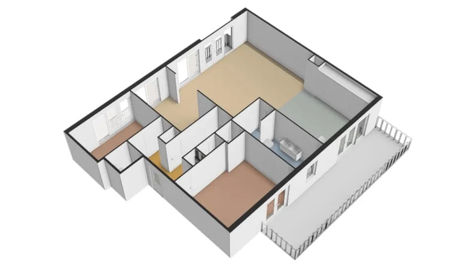 Plan - Luxury Apartment with Balcony in Arnhem