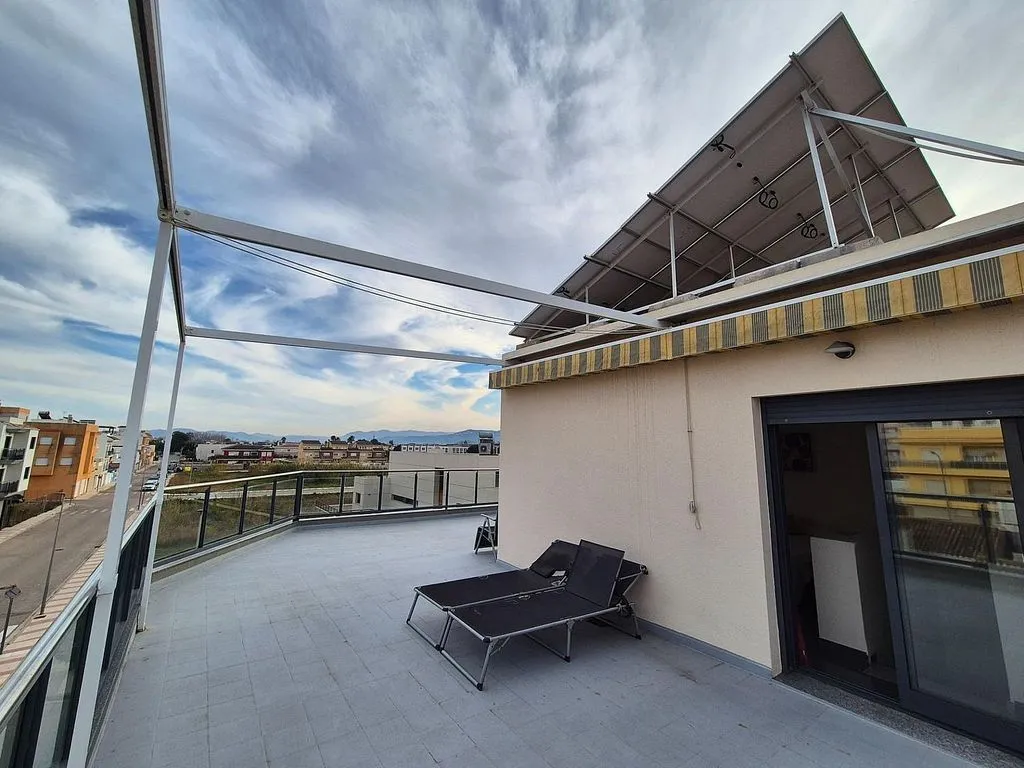 Terrasse - Modern Chalet with Pool near Daimús Beach