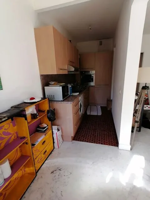 Köök - Studio with Balcony in Nice