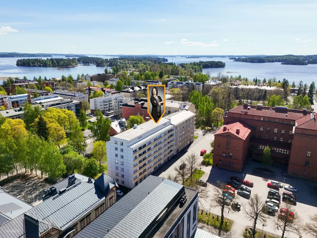 Aerial - 1-Bedroom Flat with Central Location in Kuopio