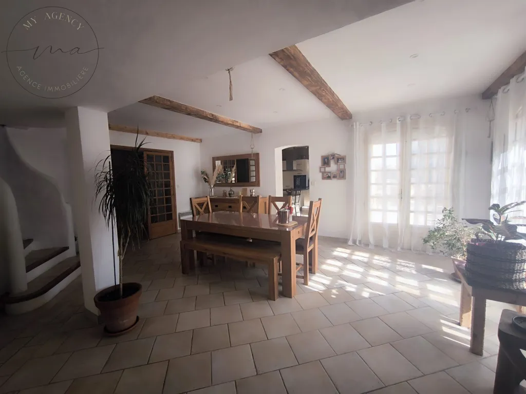 Sala da pranzo - Provençal Style House with Pool in Lignan-sur-Orb