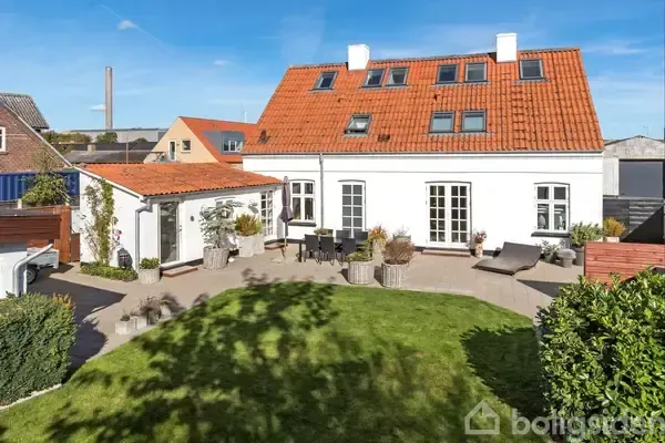Aerial - Red Brick Villa with Sauna in Grenaa