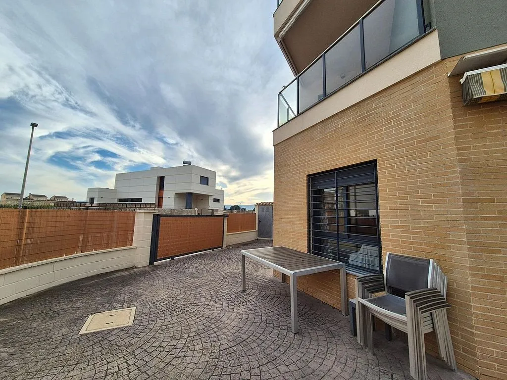 Terrasse - Modern Chalet with Pool near Daimús Beach