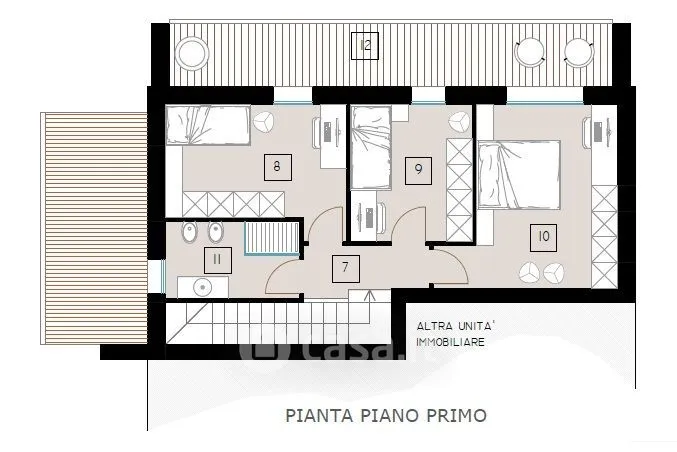 New Terraced House with Garden in Thiene Centre