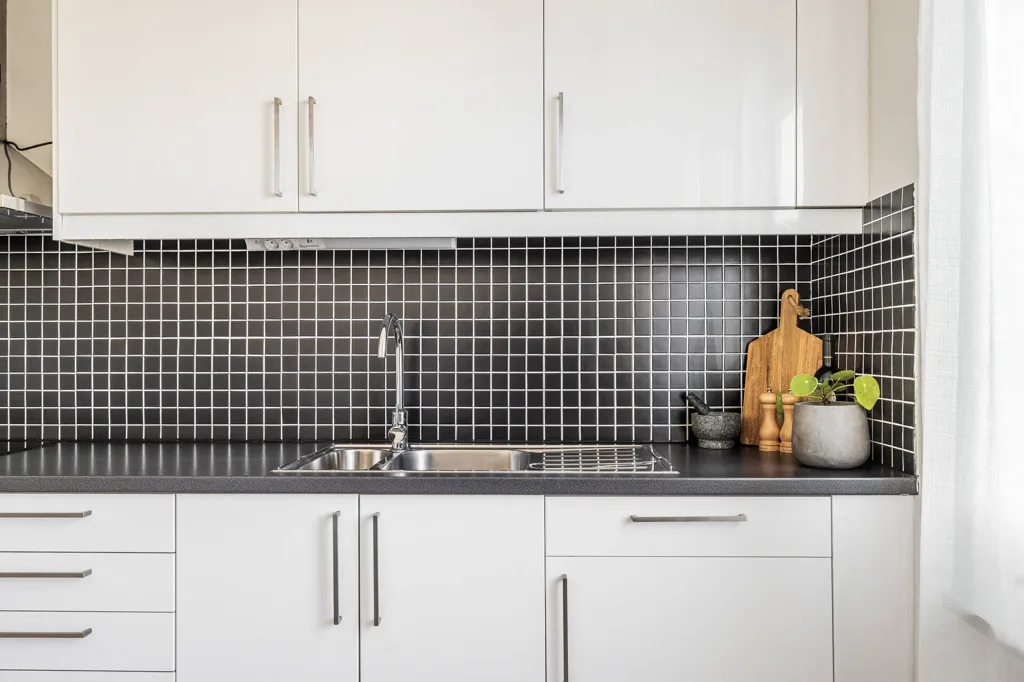Köök - Spacious Apartment with Balcony in Jönköping