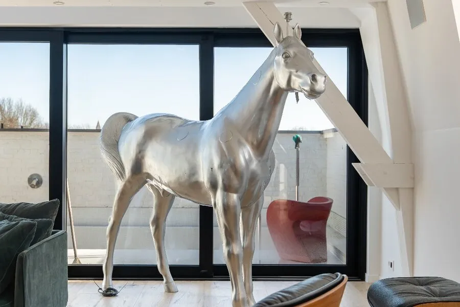 Séjour - Penthouse avec Piscine Panoramique à Doornik