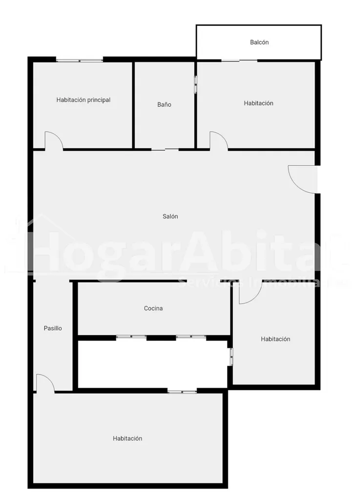 Planimetria - Reformable Apartment with Balcony in Gandía Centre