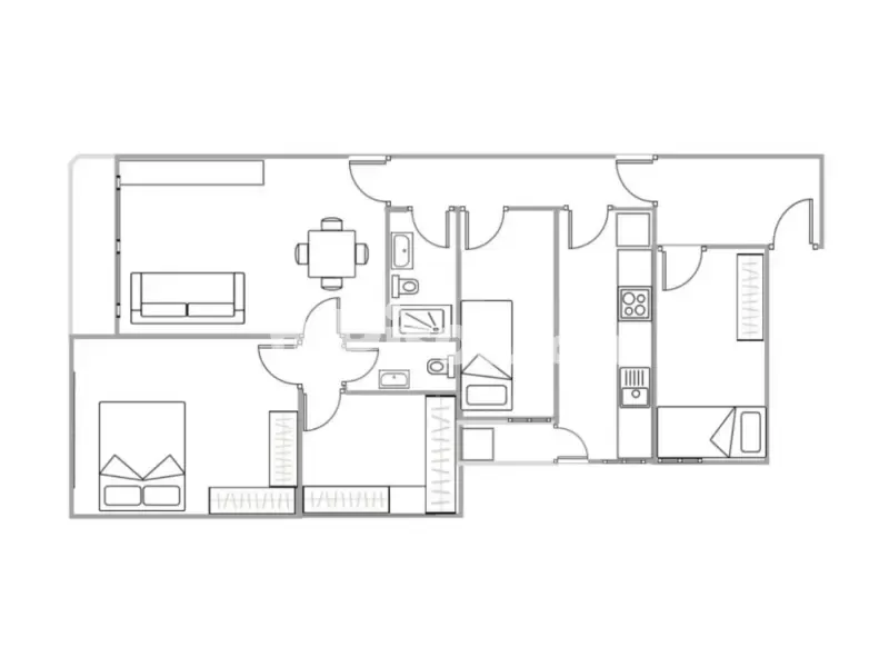 Appartement 4 chambres à ES