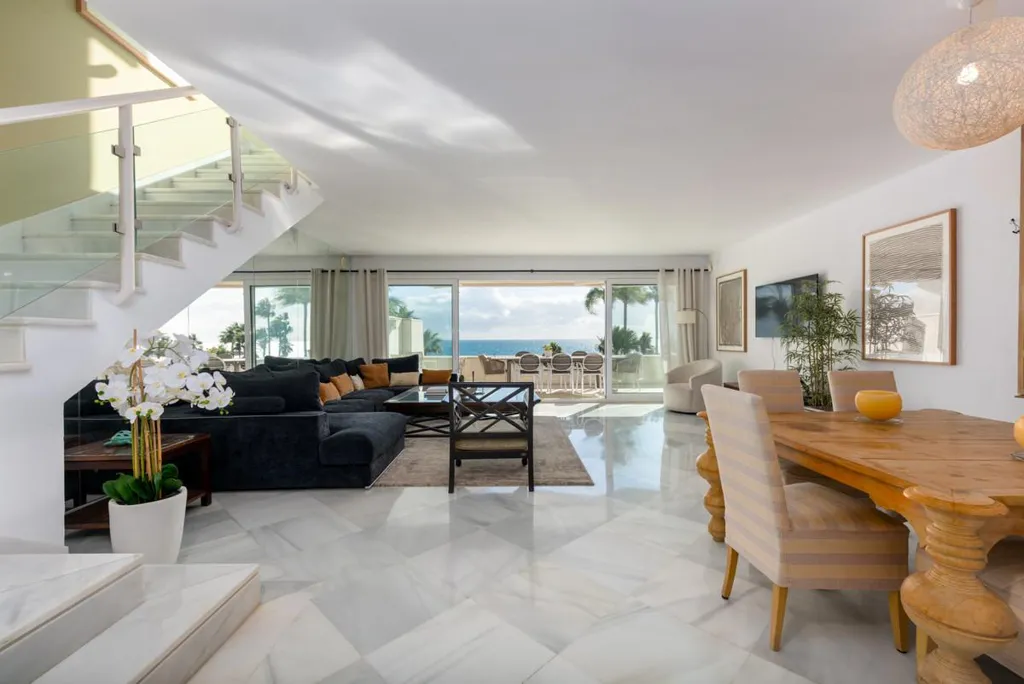 Séjour - Duplex Penthouse with Sea Views in Puerto Banús