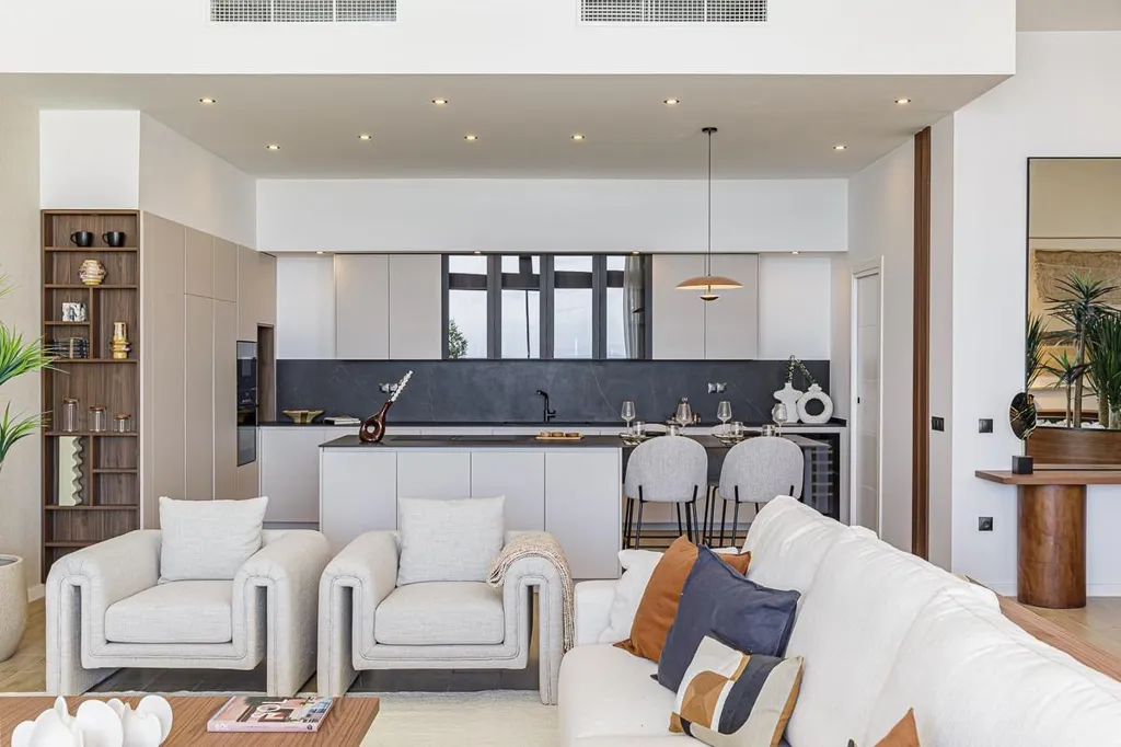 Living Room - Modern Villa with Sea Views in Benalmádena