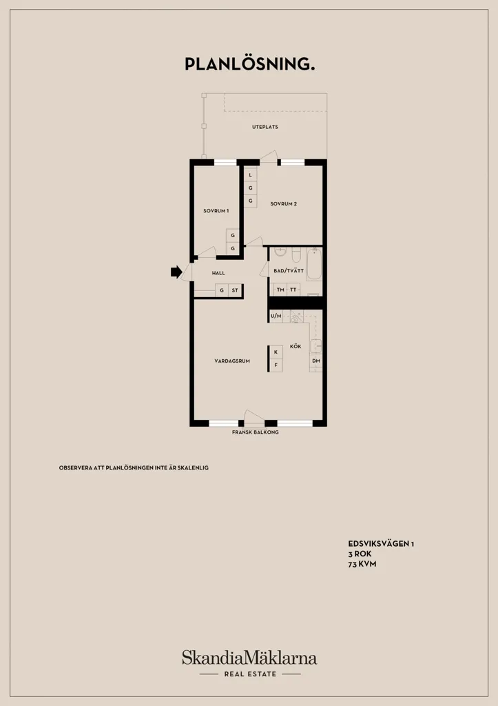 Plaan - Modern Flat with Private Terrace in Sollentuna
