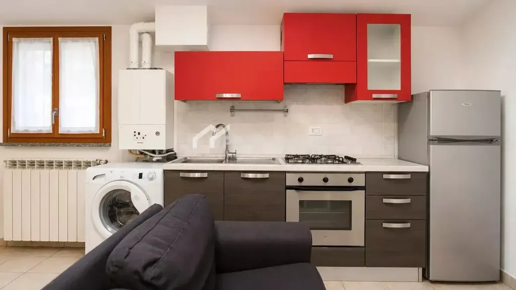 Köök - Armed Studio with Balcony in Milan