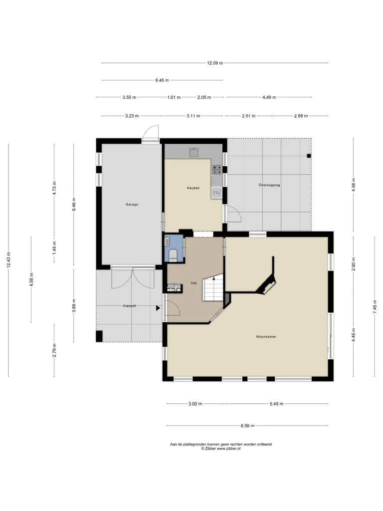 Plan - Characterful Detached House with Garden in Eerde