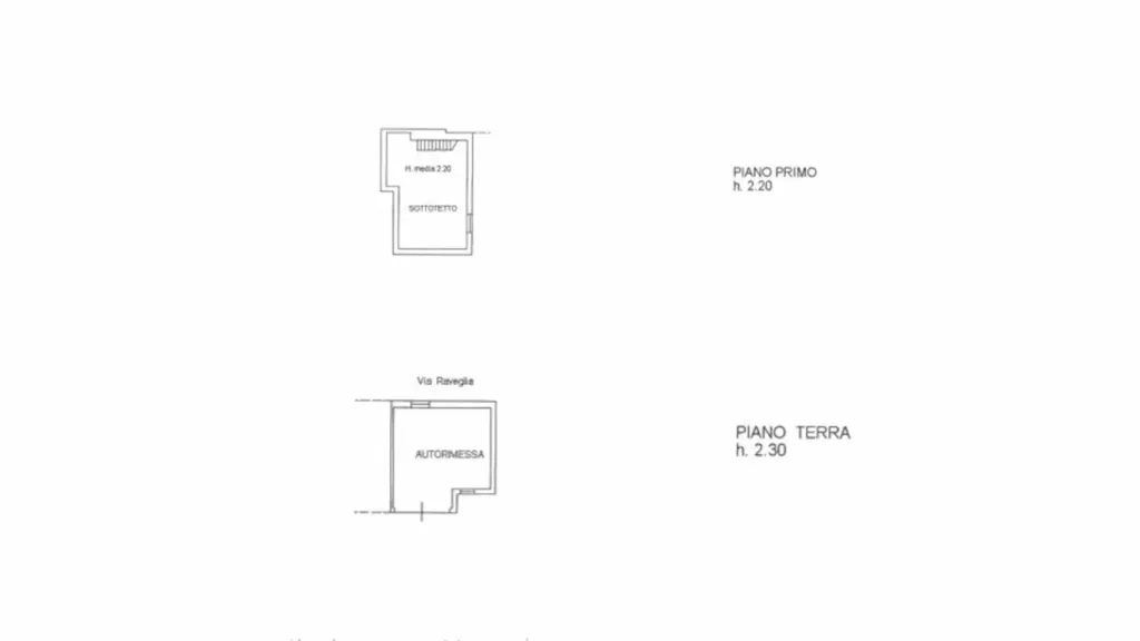 Plan - Semi-detached House with Workshop in San Maurizio d'Opaglio