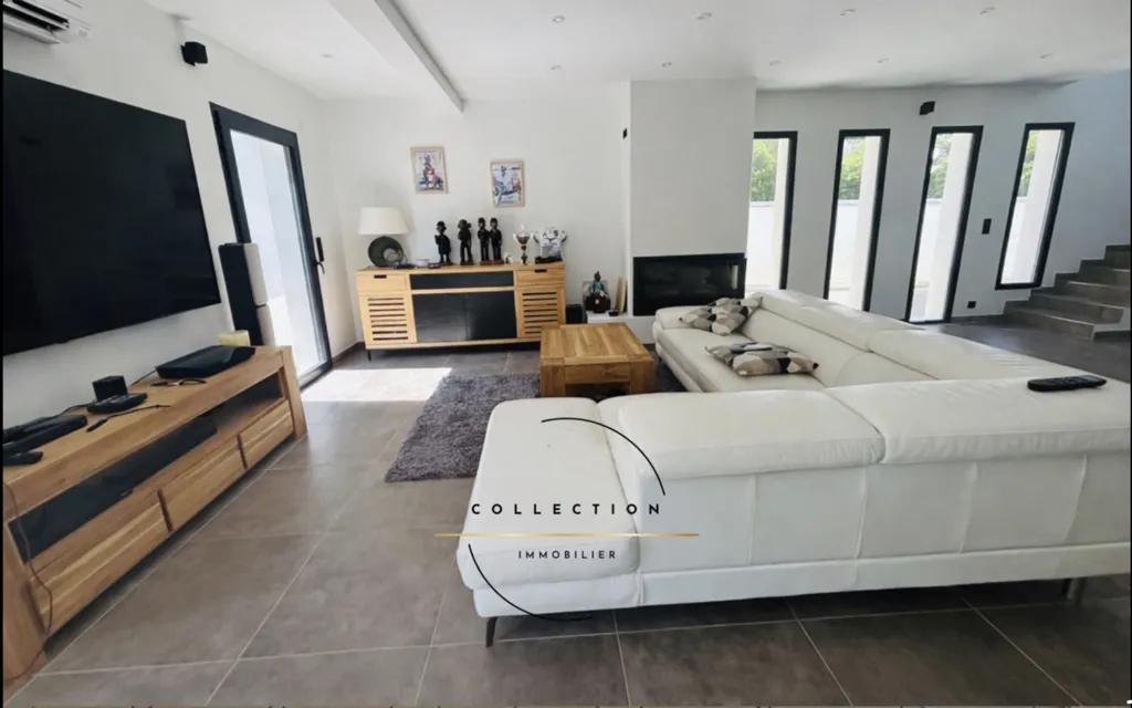 Séjour - Villa Contemporaine avec Vue Dégagée à Montpellier