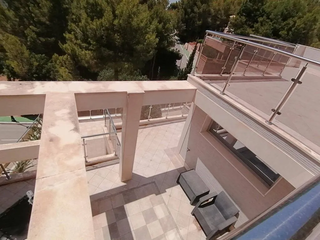 Terrasse - Modern Chalet with Sea View in Altea Hills