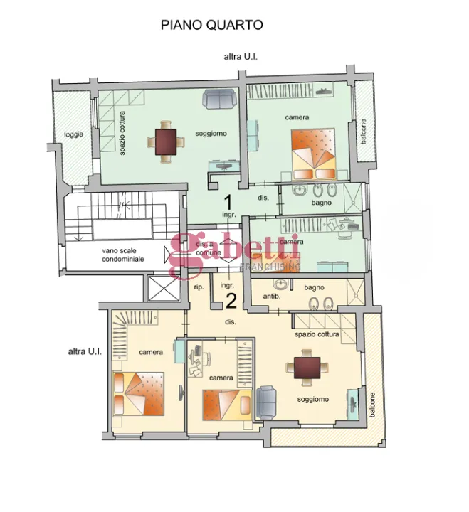 Plaan - Fully Rented Trilocale with Balcony in Florence
