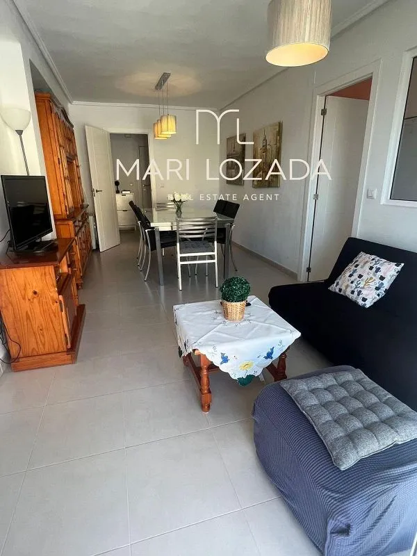 Séjour - Furnished Apartment with Balcony in El Perellonet