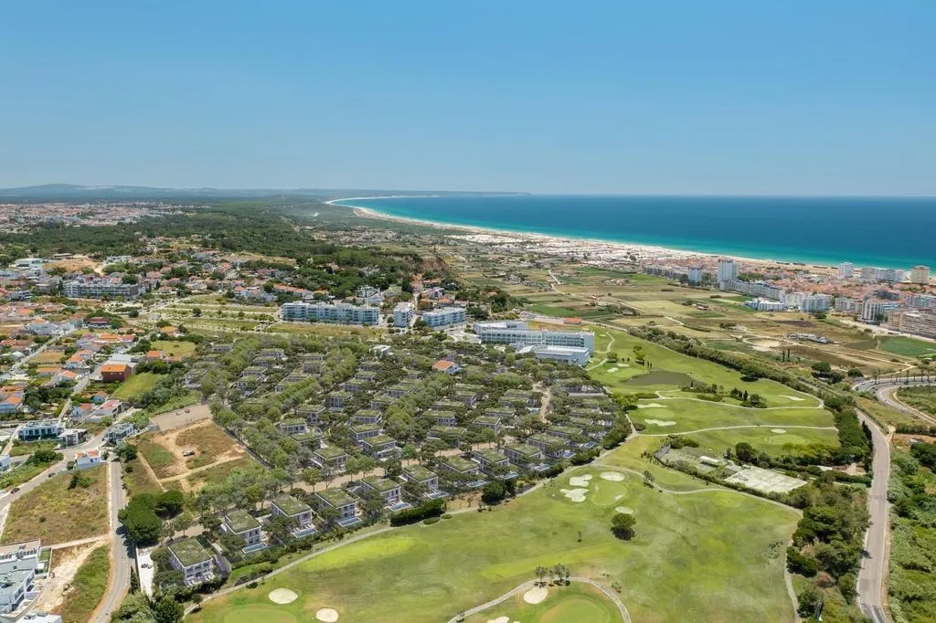 Vue aérienne - Villa with Sea View in Caparica Hills, Almada
