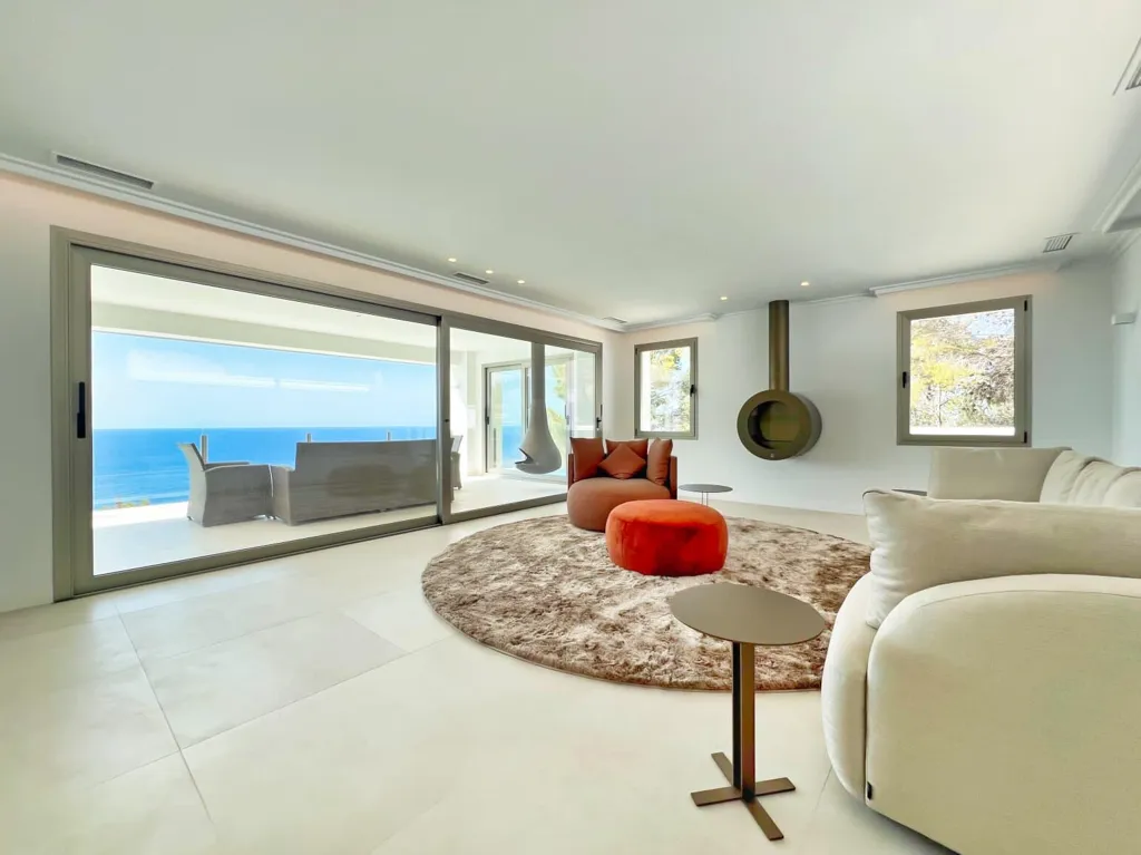 Living Room - Villa with Sea View and Pool in Altea