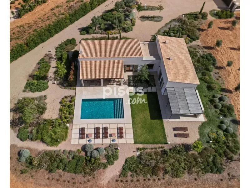 Aerial - Newly Built Finca with Pool in Campos