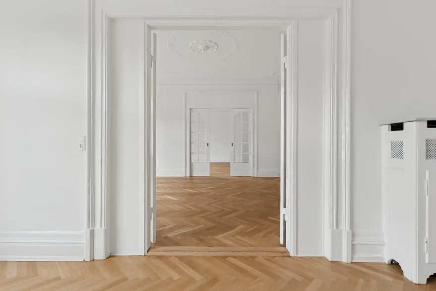 Living Room - Office Space with Historic Details in Copenhagen