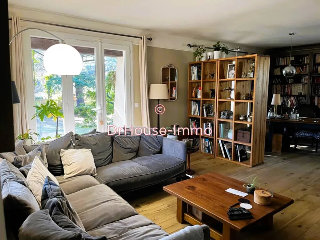 Living Room - House with Pool and Garden in Générac