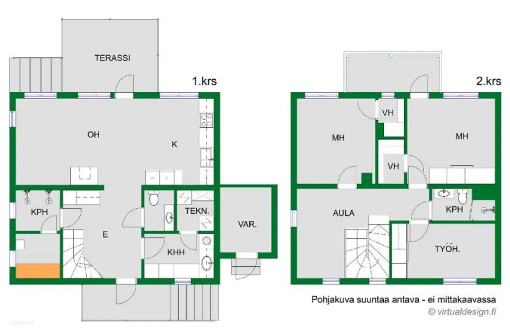 Plaan - Half Duplex with Garden in Rajakylä, Vantaa
