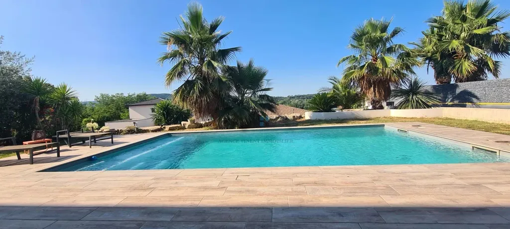 Piscine - Villa Contemporaine avec Vue Dominante près de Montélimar