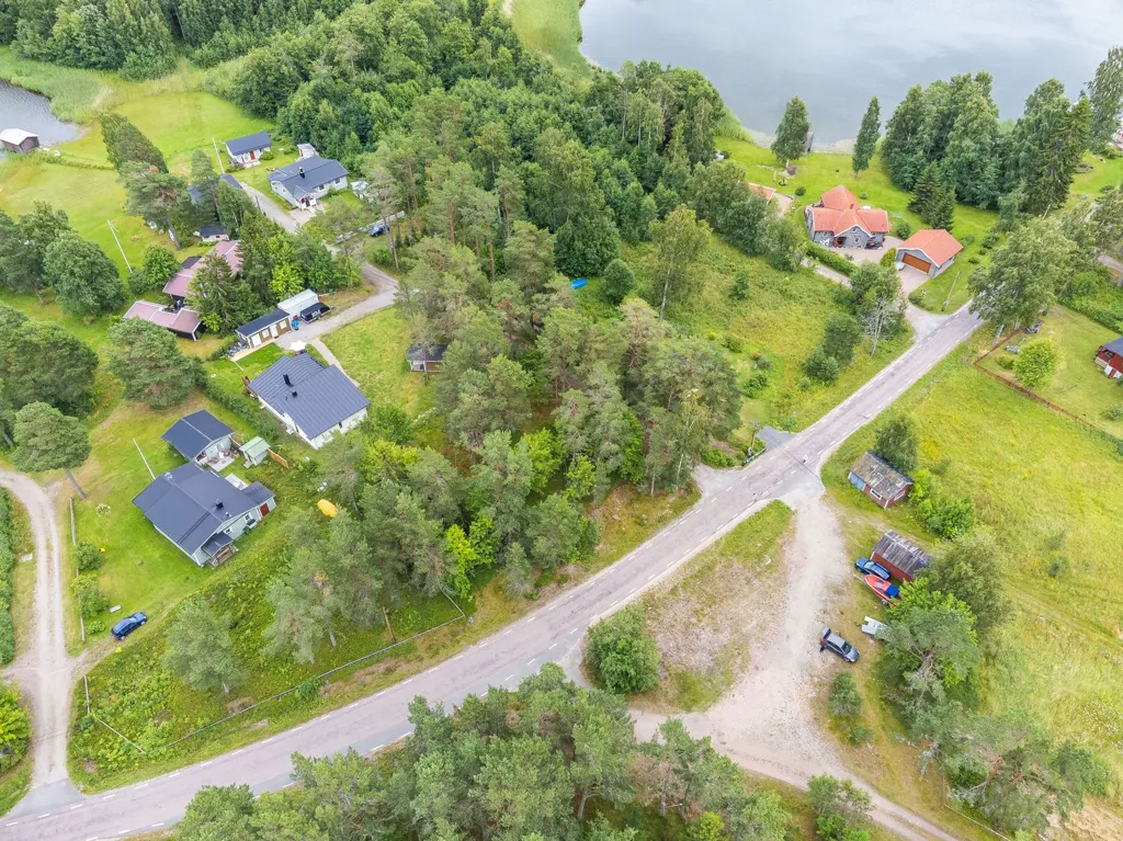 Vue aérienne - Seaside Plot with Boat Facilities in Njurunda