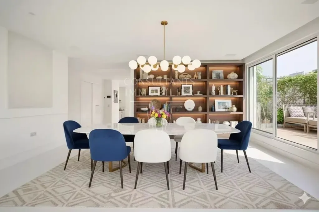 Söögituba - Penthouse with Terraces in Paris XVI