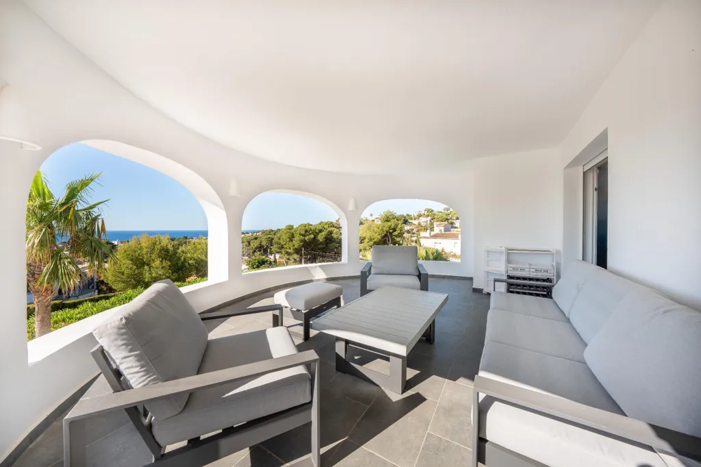 Terrasse - Chalet with Sea View and Pool in Cap Martí