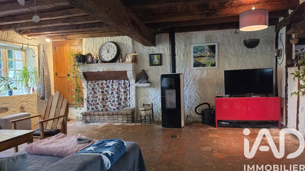 Séjour - Maison de Campagne avec Jardin à Persac