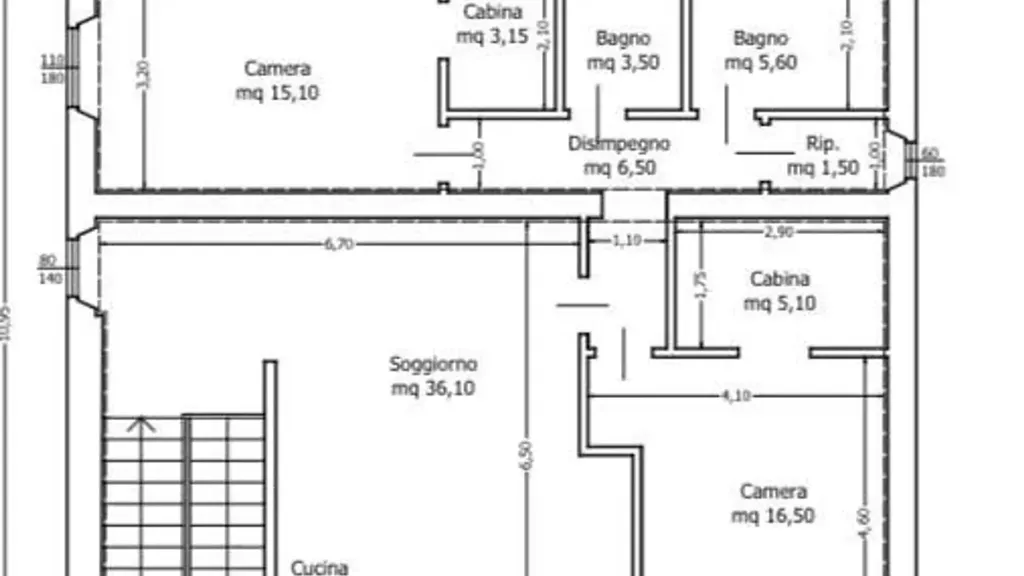 Floor Plan - Newly Built Apartment with Garden in Terranuova Bracciolini