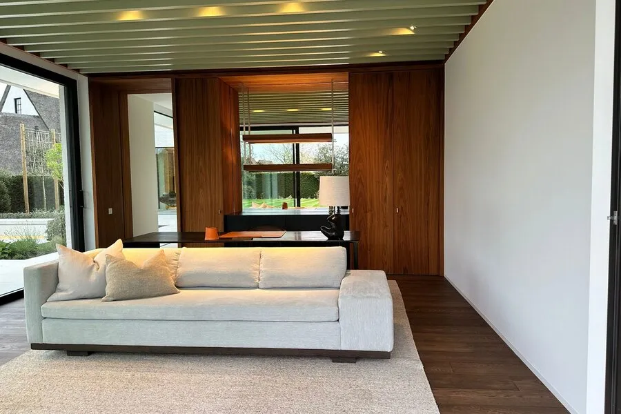 Séjour - Villa Nouvelle Construction avec Piscine à Knokke