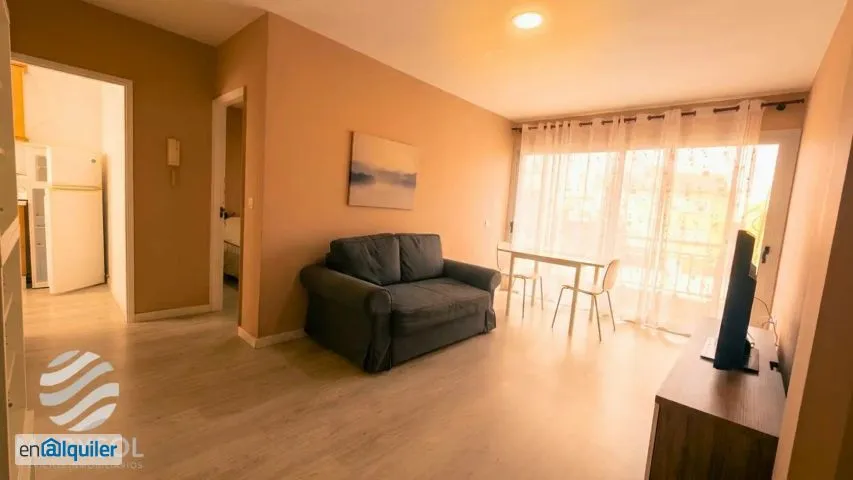 Living Room - Furnished Apartment with Seafront Access in Taliarte