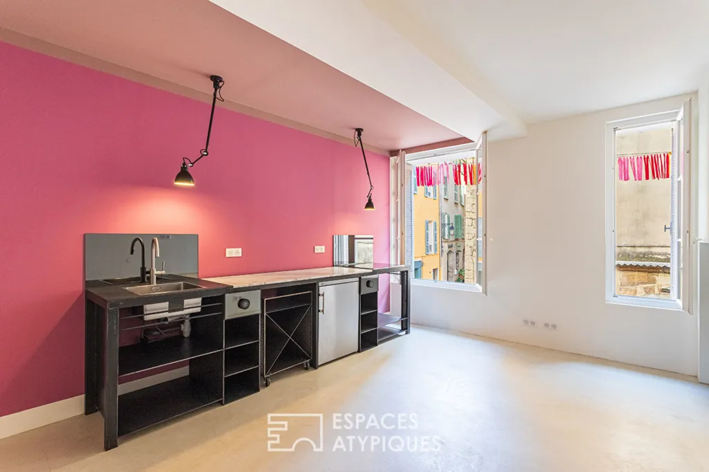 Köök - Architecturally Renovated 2-Bedroom in Hyères