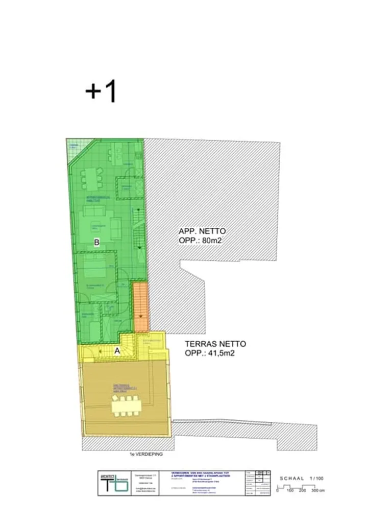 Plaan - Dual Apartments with Terraces in Tielt