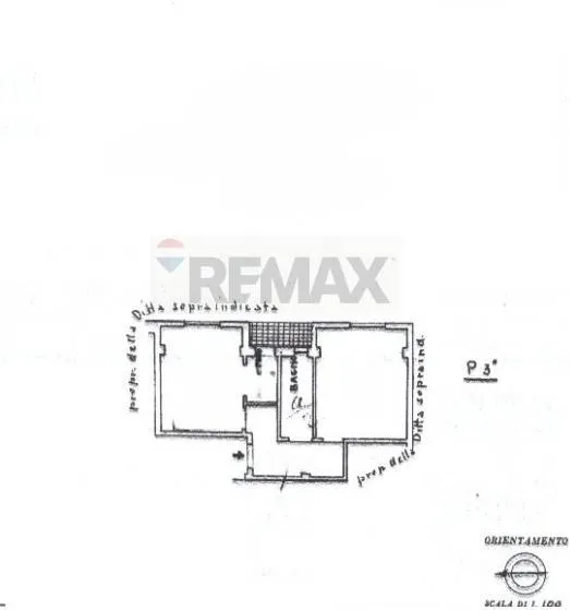 Plan - Modernised Studio in Milan with Balcony
